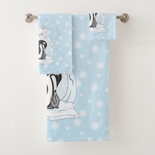 Davin and Annie the Penguins Towel Set