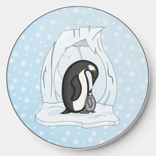 Davin and Annie the Penguins Wireless Charger