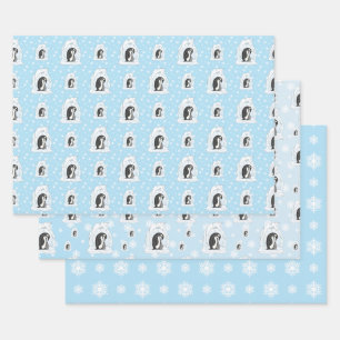 Davin and Annie the Penguins Wrapping Paper Set