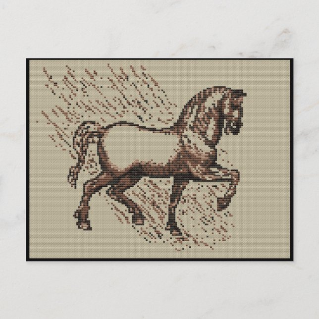 DAVINCI HORSE POSTCARD (Front)
