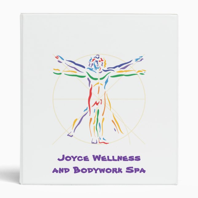 DaVinci Human Anatomy Drawing 3 Ring Binder (Front)