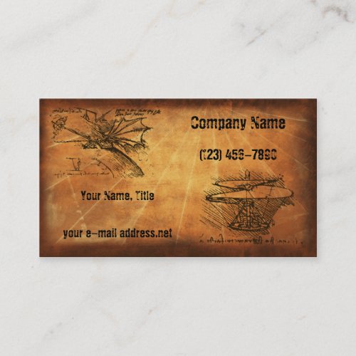 DaVinci Inventions, Business Cards