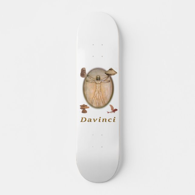 Davinci Skateboard Deck (Front)