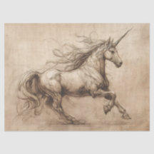 DaVinci Unicorn Sketch