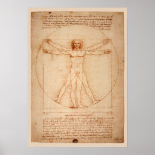 DaVinci Vitruvian Man Poster