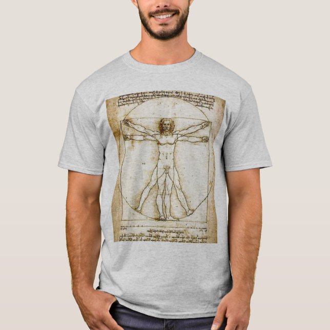 DaVinci's  Perfect Man T-Shirt (Front)