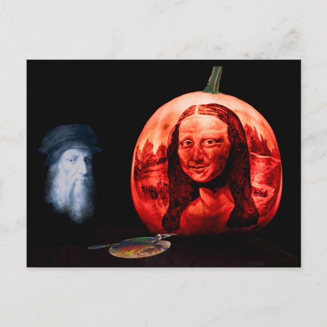 DaVinci's Pumpkin Postcard (Front)