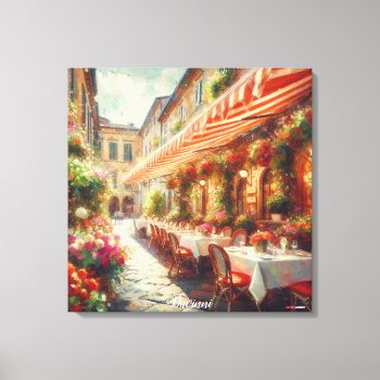 Davinni (italian Restaurant Series) Canvas Print by Luzesky at Zazzle