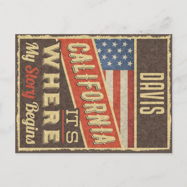 Davis California Postcard (Front)