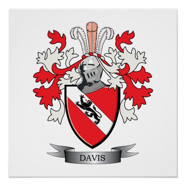 Davis Coat of Arms Poster (Front)