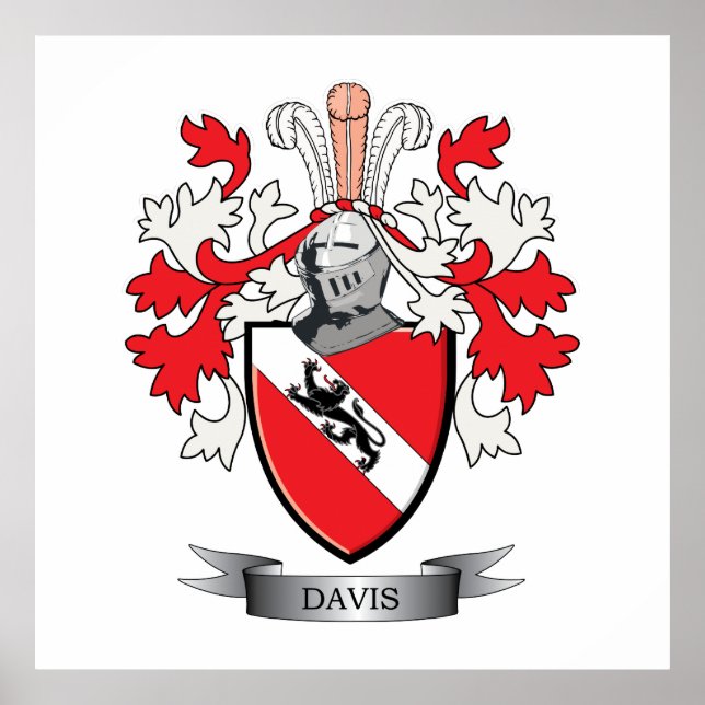 Davis Coat of Arms Poster (Front)