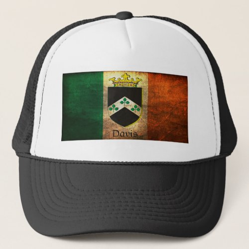 Davis Crest Irish Flag Trucker Hat