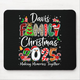 Davis Family Christmas 2025 Matching Pjs Xmas Squa Mouse Pad
