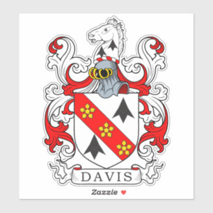 Davis Family Crest Sticker