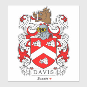 Davis Family Crest Sticker