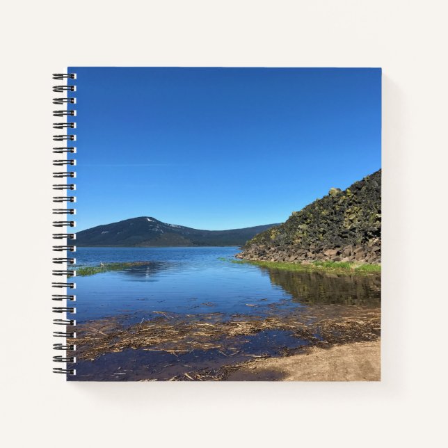Davis Lake with Lava Rocks, OR Notebook (Front)