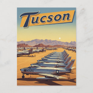 Davis-Monthan Air Force Base Tuscon Arizona Travel Postcard
