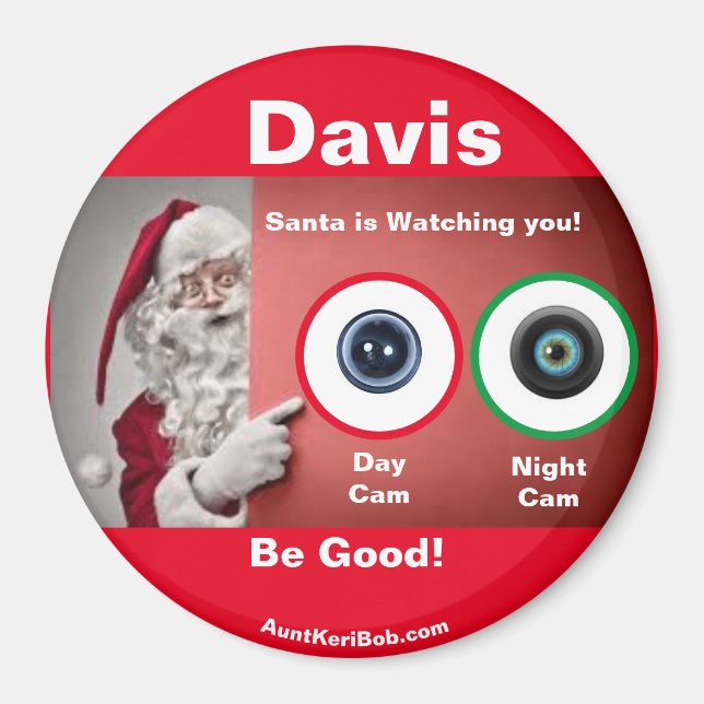 Davis Santa is watching Magnet (Front)