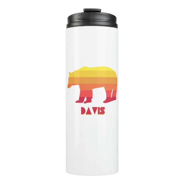 Davis West Virginia Rainbow Bear Thermal Tumbler (Front)