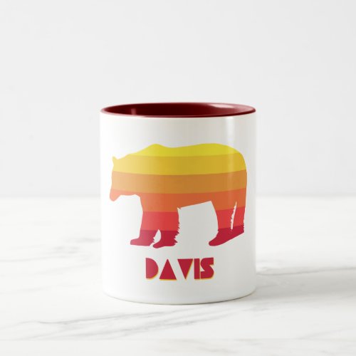 Davis West Virginia Rainbow Bear Two_Tone Coffee Mug
