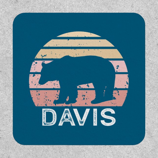 Davis West Virginia Retro Bear Patch (Front)