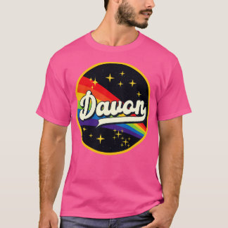 Davon Rainbow In Space Vintage Style T-Shirt