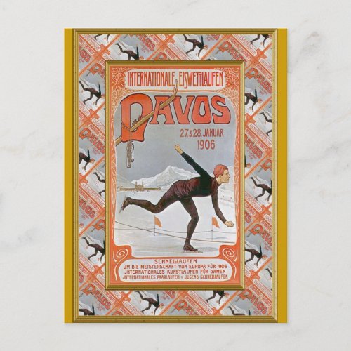 Davos 1906 holiday postcard