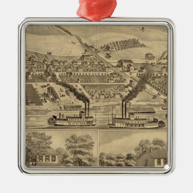 Davosburgh coal works metal ornament (Front)