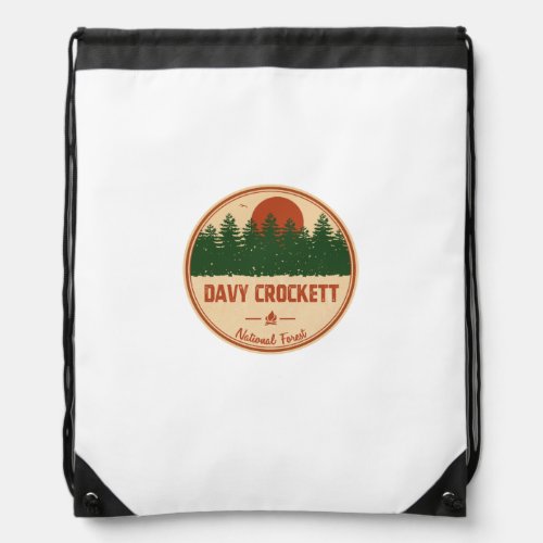 Davy Crockett National Forest Drawstring Bag