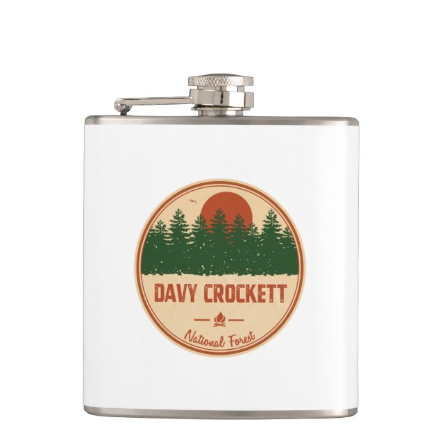 Davy Crockett National Forest Flask (Front)