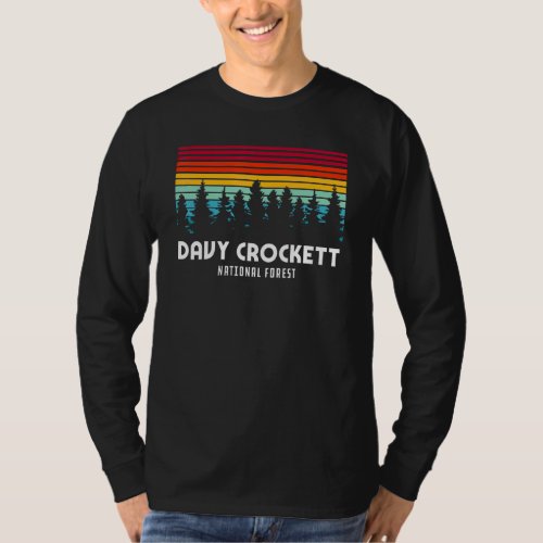Davy Crockett National Forest Texas Cool Retro Sty T_Shirt