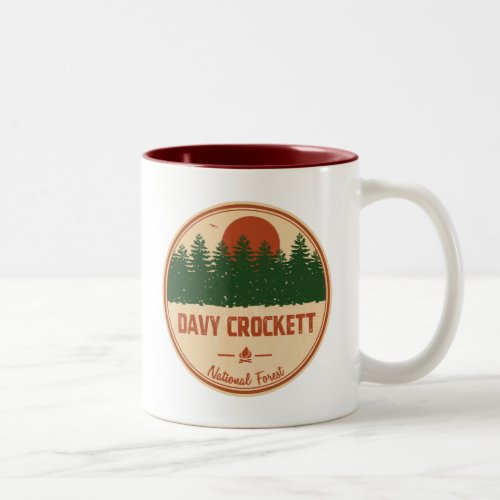 Davy Crockett National Forest Two_Tone Coffee Mug