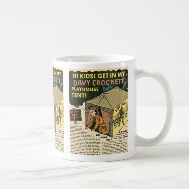 Davy Crockett Playhouse Tent Coffee Mug (Right)