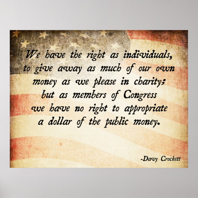 Davy Crockett Quote Poster (Front)