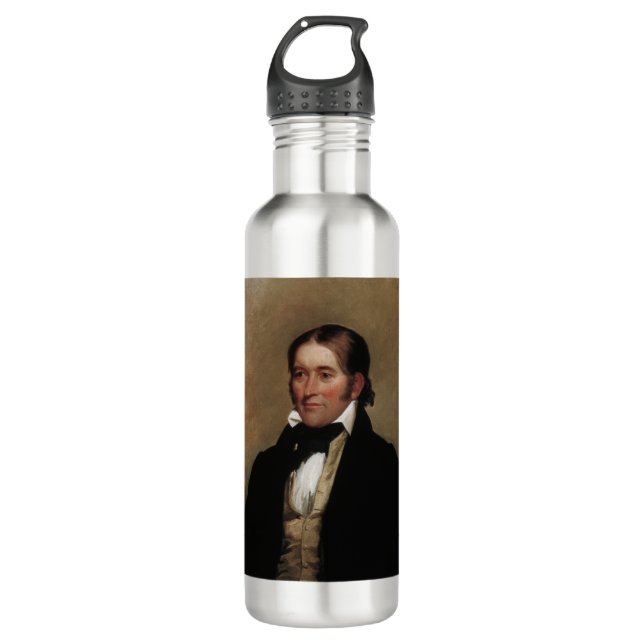 Davy Crockett Stainless Steel Water Bottle (Front)