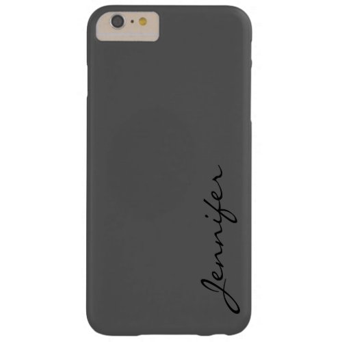 Davy grey color background barely there iPhone 6 plus case