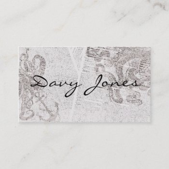 Davy Jones Business Card by SweetFancyDesigns at Zazzle