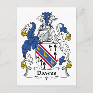 Dawes Family Crest Postcard