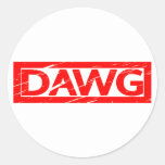 Dawg Stamp Classic Round Sticker