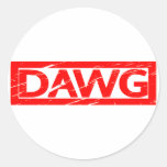 Dawg Stamp Classic Round Sticker