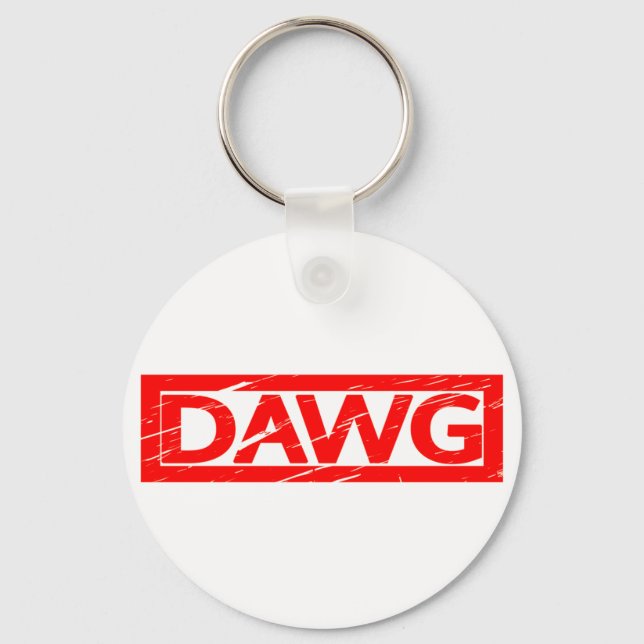 Dawg Stamp Keychain (Front)