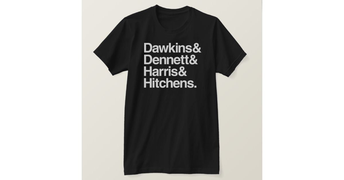 dawkins dennett harris hitchens t shirt