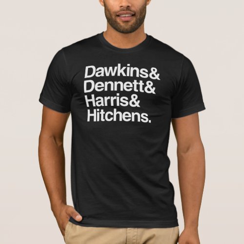 Dawkins  Dennett  Harris  Hitchens T_Shirt