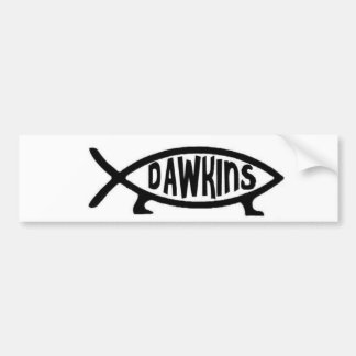 Dawkins Fish Bumper Sticker