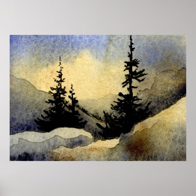 "Dawn #1" Landscape Poster (Front)