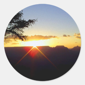 Dawn at Grand Canyon Classic Round Sticker