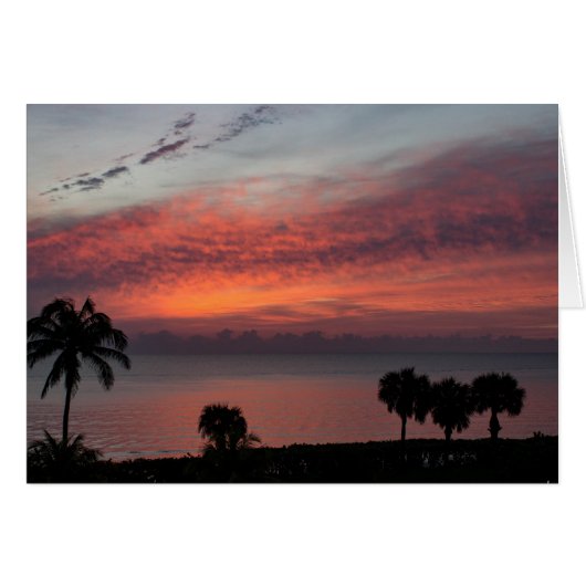 Dawn at Jupiter Beach Cards (Front Horizontal)