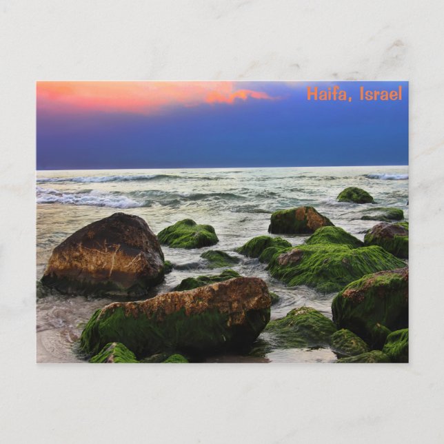 Dawn At Sea Near Haifa, Israel Postcard (Front)