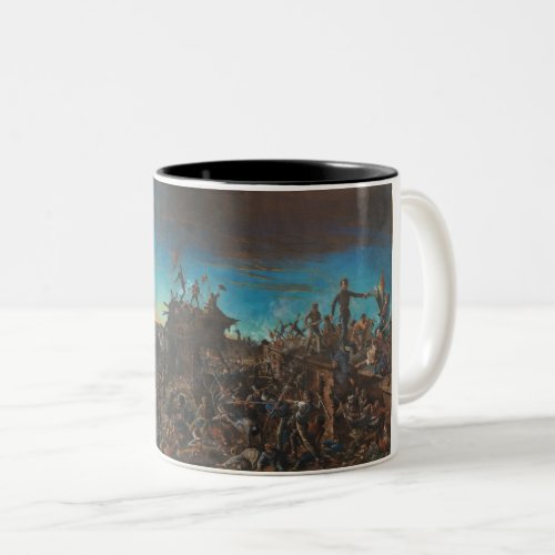 Dawn at the Alamo Two_Tone Coffee Mug