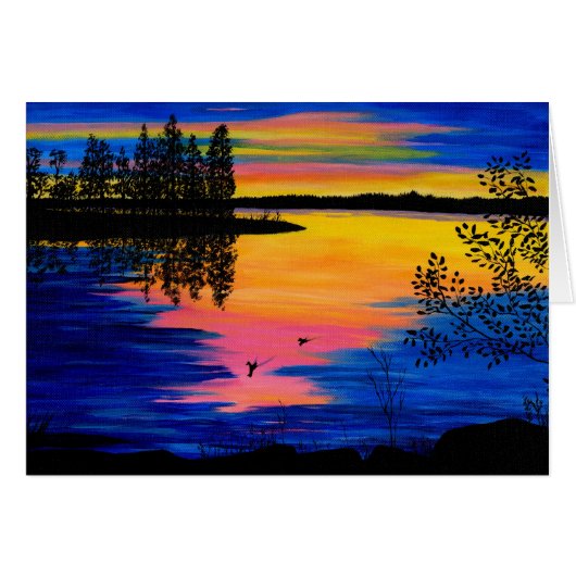 Dawn at the Lake Cards (Front Horizontal)